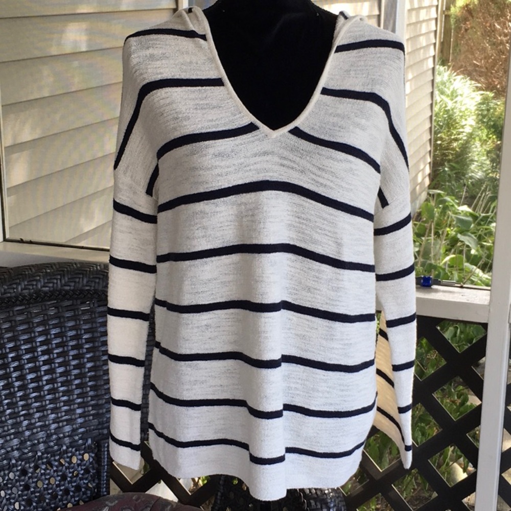 J. Jill Hooded Long Sleeve Shirt
